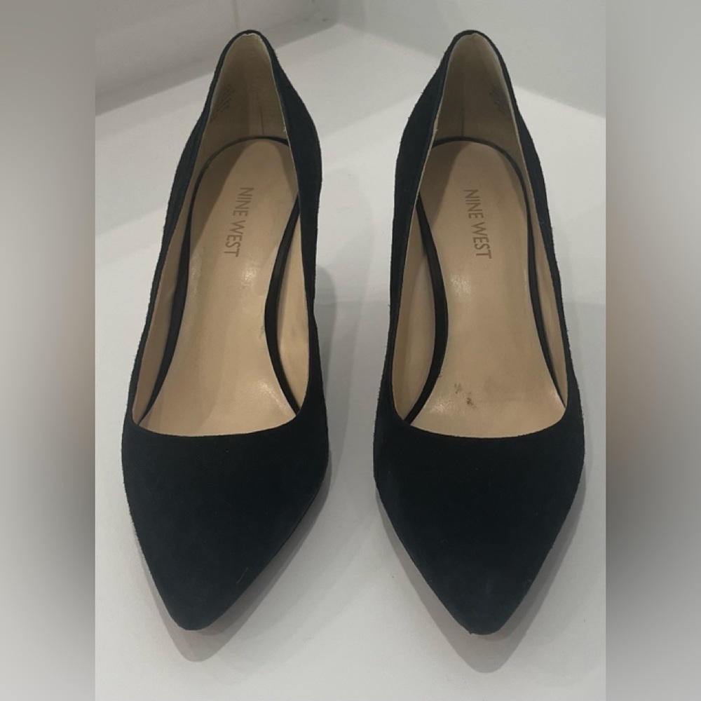 NINE WEST Margot Suede Pumps, Size 8 1/2M